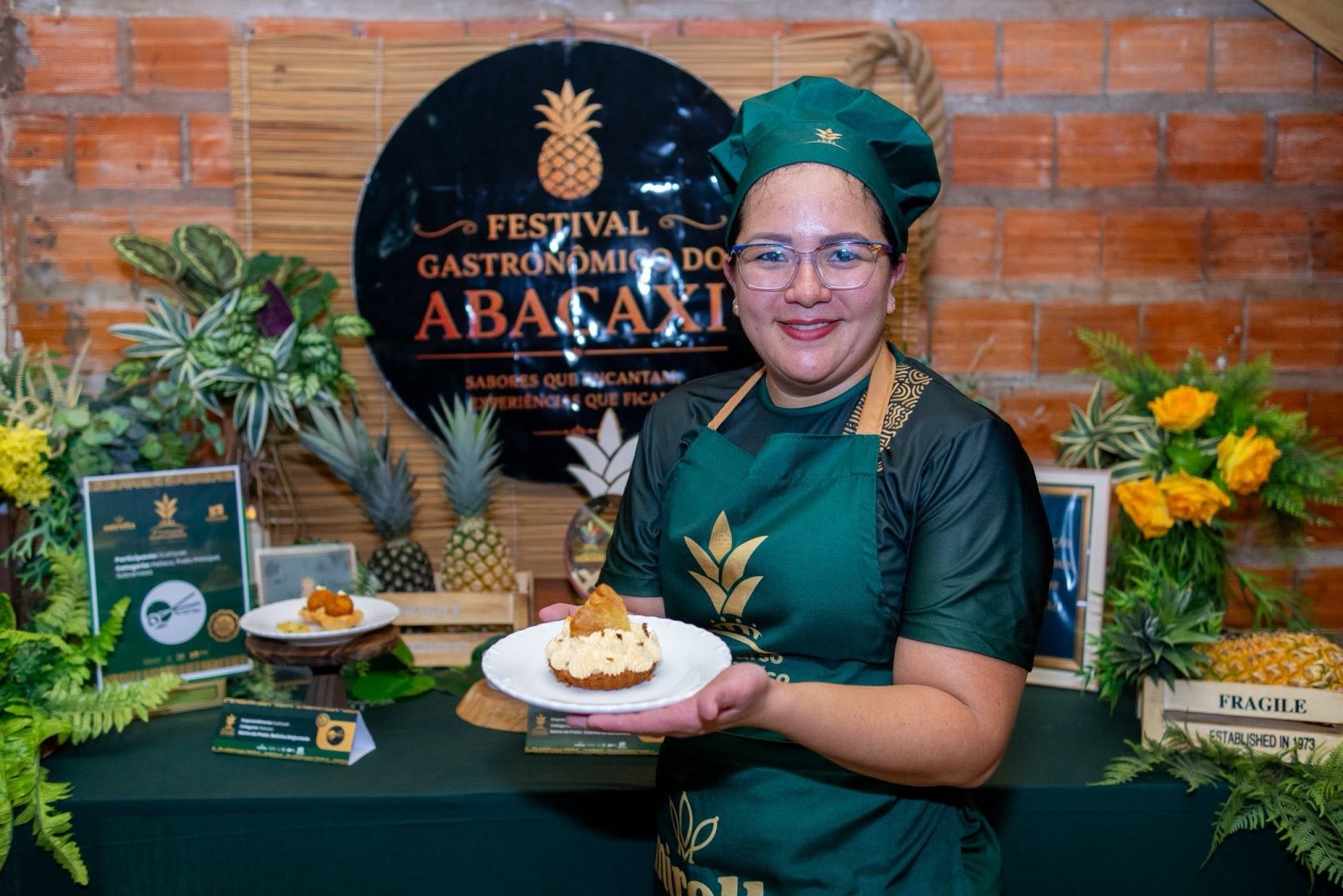 Sushiyaki apresenta três pratos com abacaxi na seletiva do Concurso Gastronômico do Festival